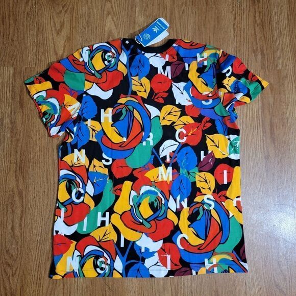 Adidas X Richi Mnisi Floral Art Tee Shirt Women's Size Medium M Designer Edition - Picture 9 of 10